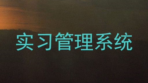 实习管理系统