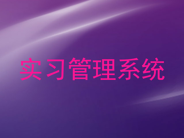 实习管理系统