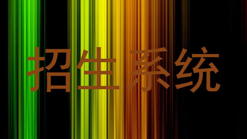 招生系统