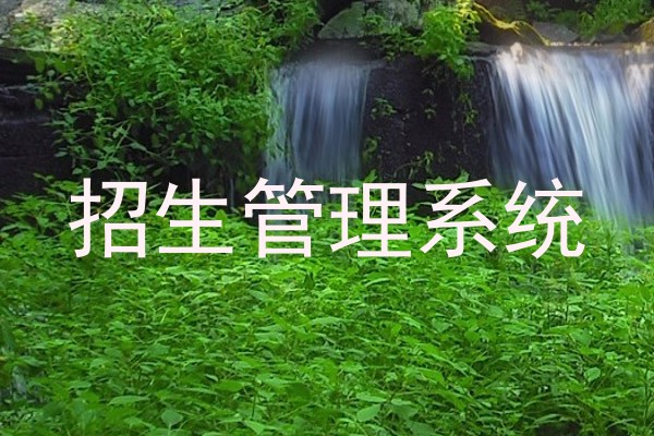 招生管理系统