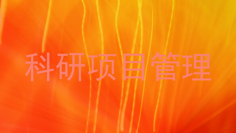 科研项目管理