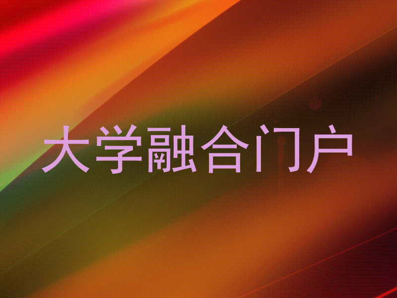 大学融合门户