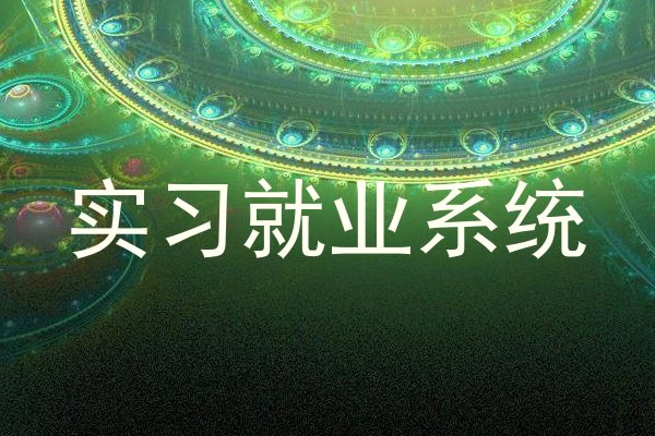 实习就业系统