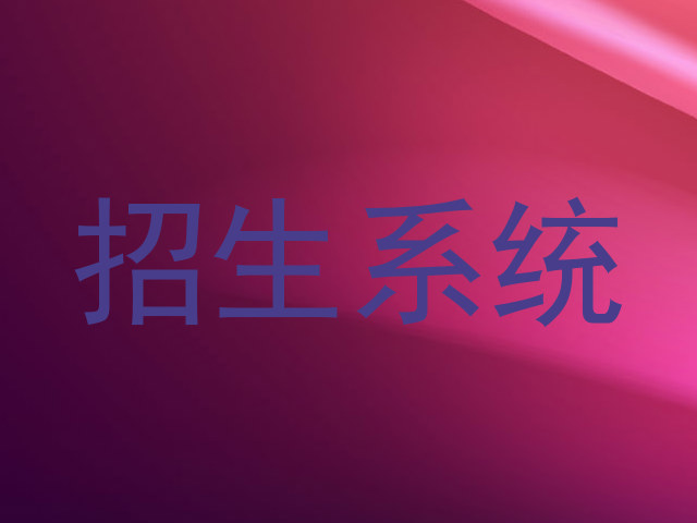 招生系统