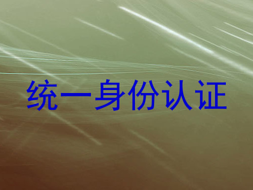 统一身份认证