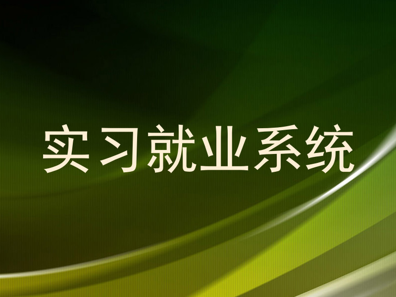 实习就业系统