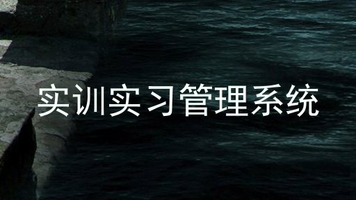实训实习管理系统