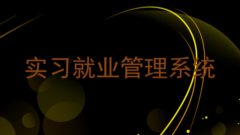 实习就业管理系统