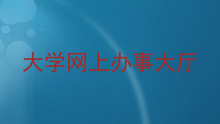 大学网上办事大厅