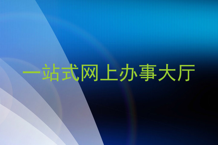 一站式网上办事大厅