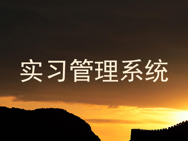 实习管理系统