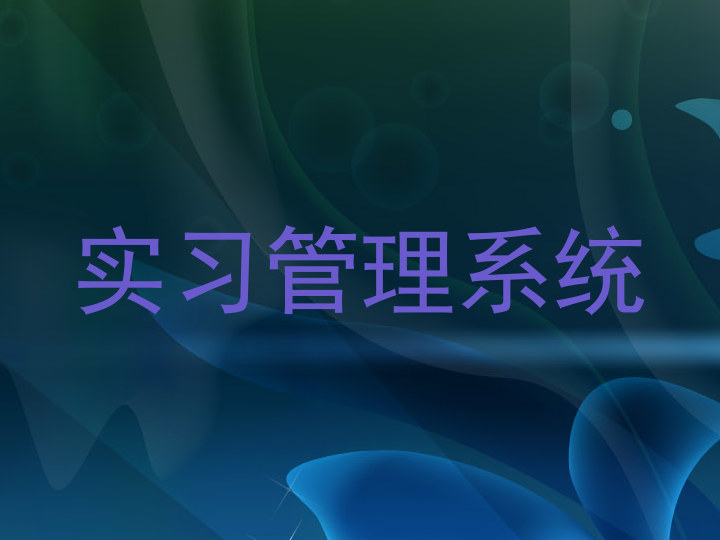 实习管理系统