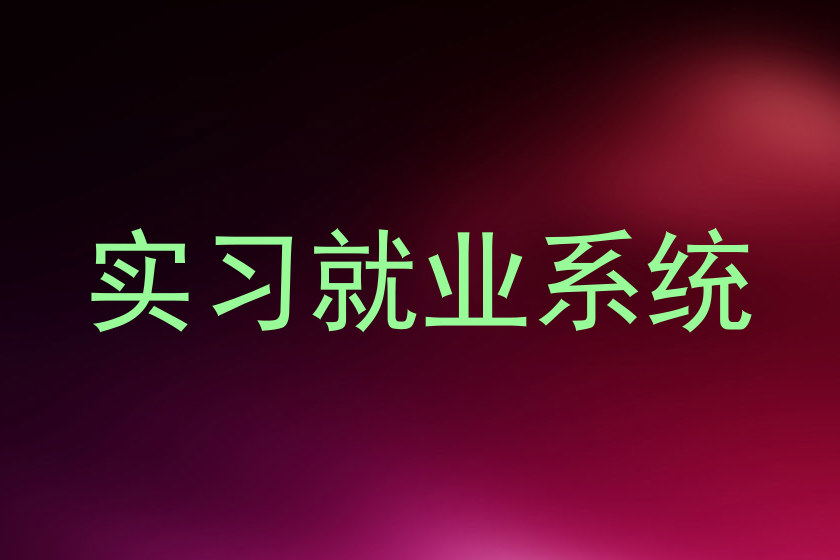 实习就业系统