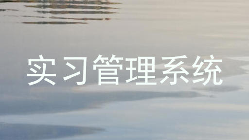 实习管理系统