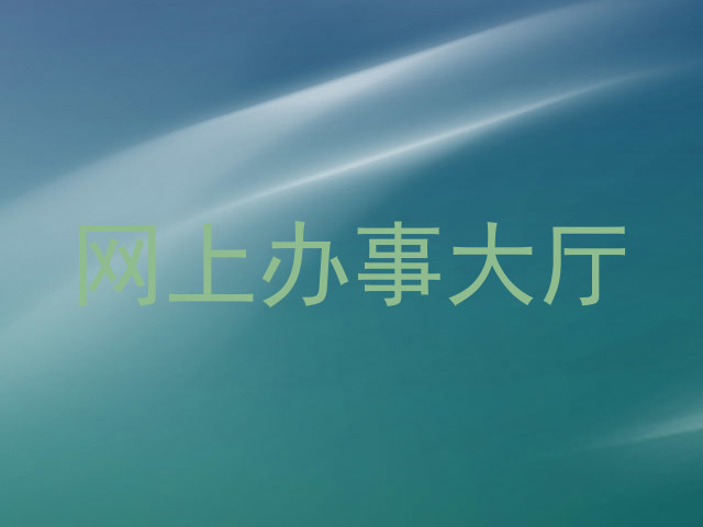 网上办事大厅