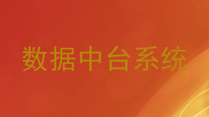 数据中台系统