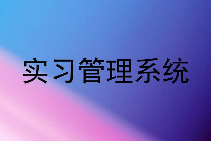 实习管理系统