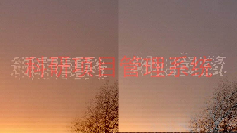 科研项目管理系统
