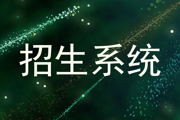 招生系统
