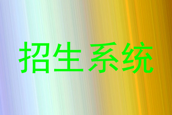 招生系统