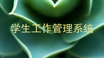 学生工作管理系统