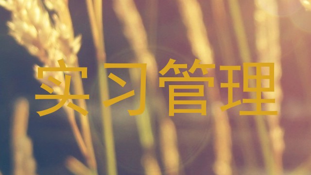 实习管理