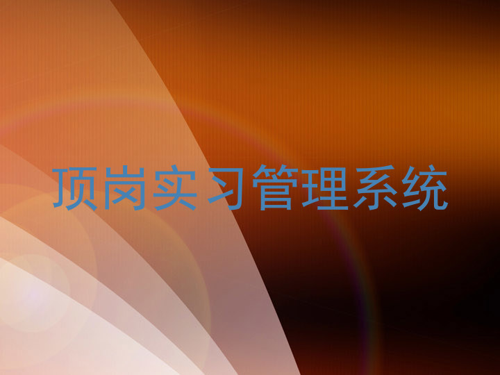 顶岗实习管理系统