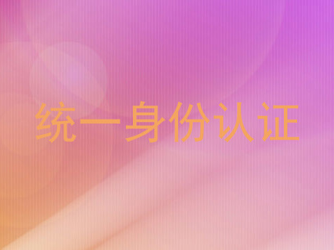 统一身份认证