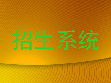 招生系统