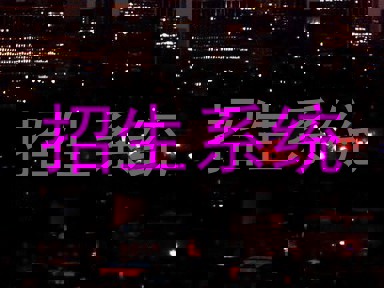 招生系统