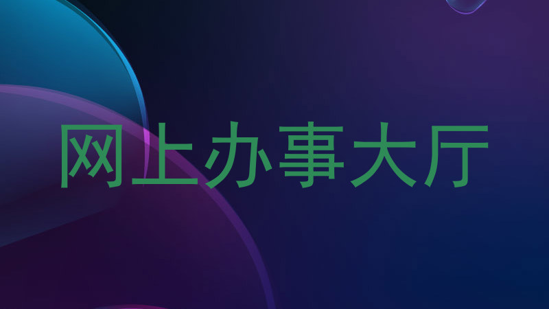 网上办事大厅