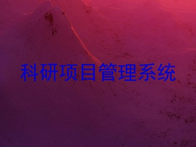 科研项目管理系统