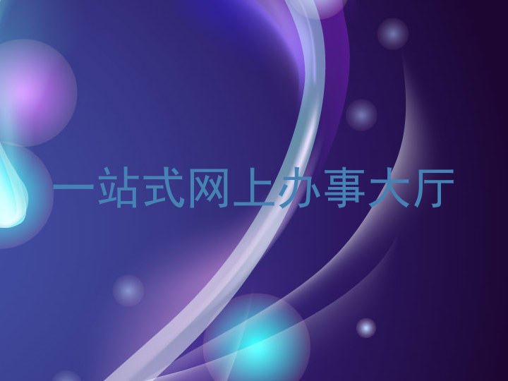 一站式网上办事大厅