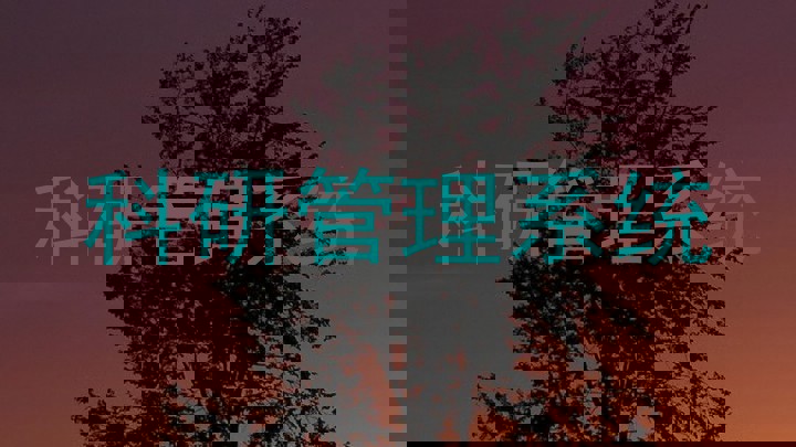 科研管理系统