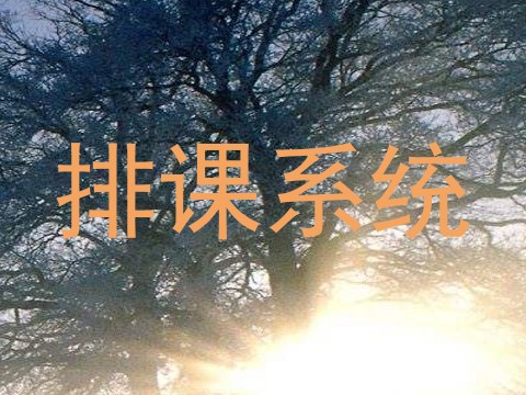 排课系统