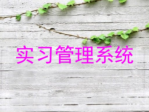 实习管理系统