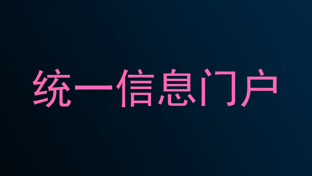 统一信息门户
