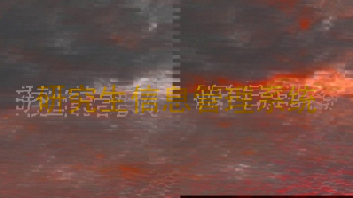 研究生信息管理系统