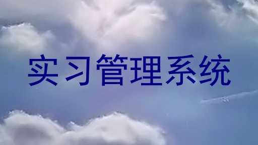 实习管理系统