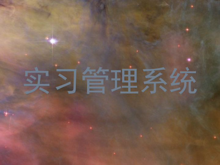 实习管理系统