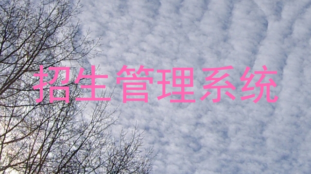 招生管理系统