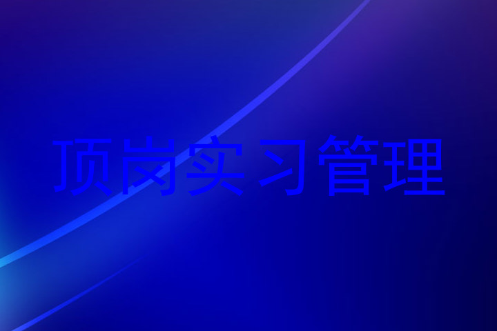 顶岗实习管理