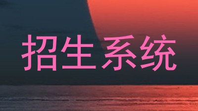 招生系统
