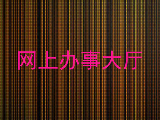 网上办事大厅
