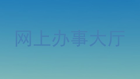 网上办事大厅