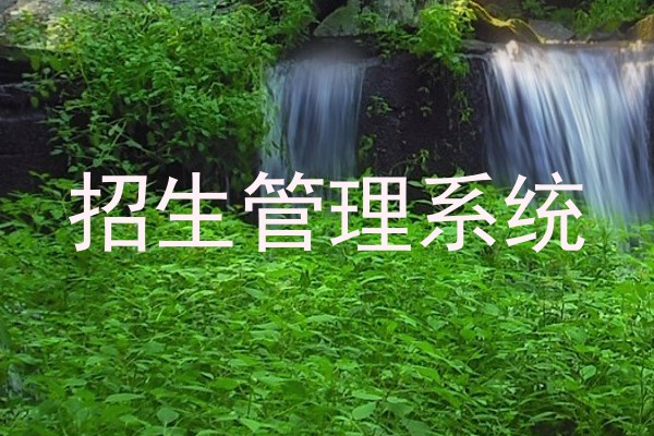 招生管理系统
