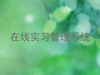 在线实习管理系统