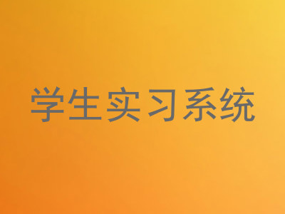 学生实习系统