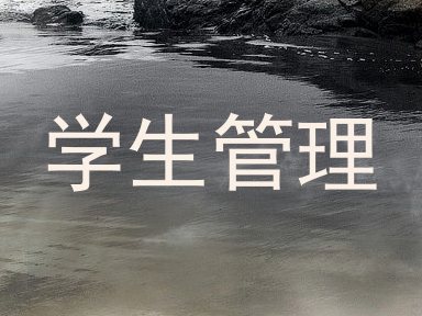 学生管理