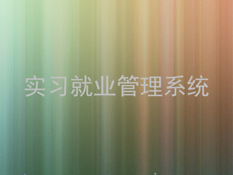 实习就业管理系统